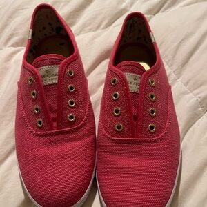 Kate Spade Pink Canvas Sneakers